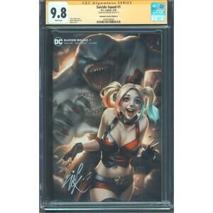 Suicide Squad #1 CGC 9.8 SS Ejikure Harley Quinn King Shark DC 2020 1:47 Variant